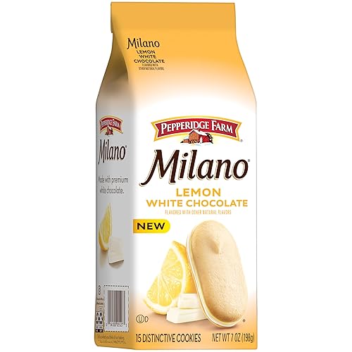 Miniatura 5 de Pepperidge Farm Milano - Galletas con sabor a limón y chocolate blanco, bolsa de 7 onzas