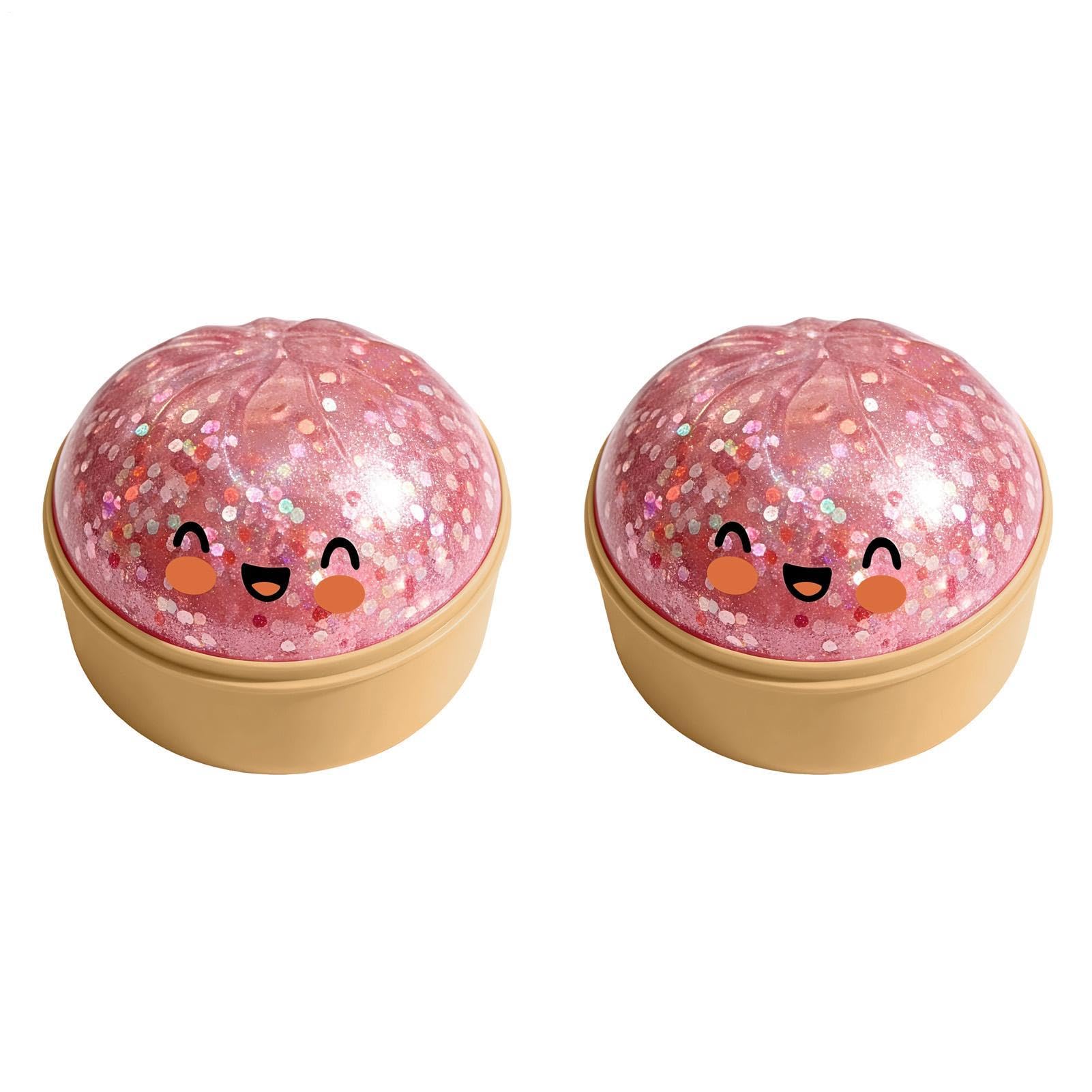 2pcs Glitter Dumpling Squishy1, mystery1 Dumpling Squishy1 Box original1, Anxiety1 Relief Fidget Toy, Soft Squeeze Decompression1 Dough — view 11