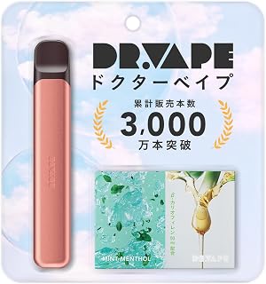 DR.VAPE ドクターベイプ Model3 スターターキット [ 本体 カートリッジ ] セット 電子タバコ ベイプ シーシャ (ミントメンソールβ（レッド）)