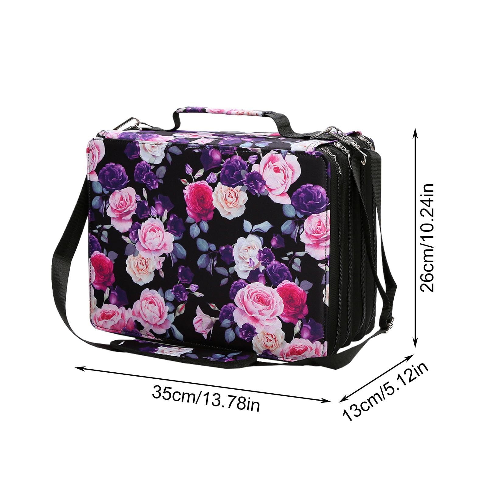Contenitore Per Pennarelli Contenitore organizer portatile di grande | Grande Capacità Per Materiale Scolastico, Hobby, Fai Da Te, Pennelli Trucco, Matite Acquere