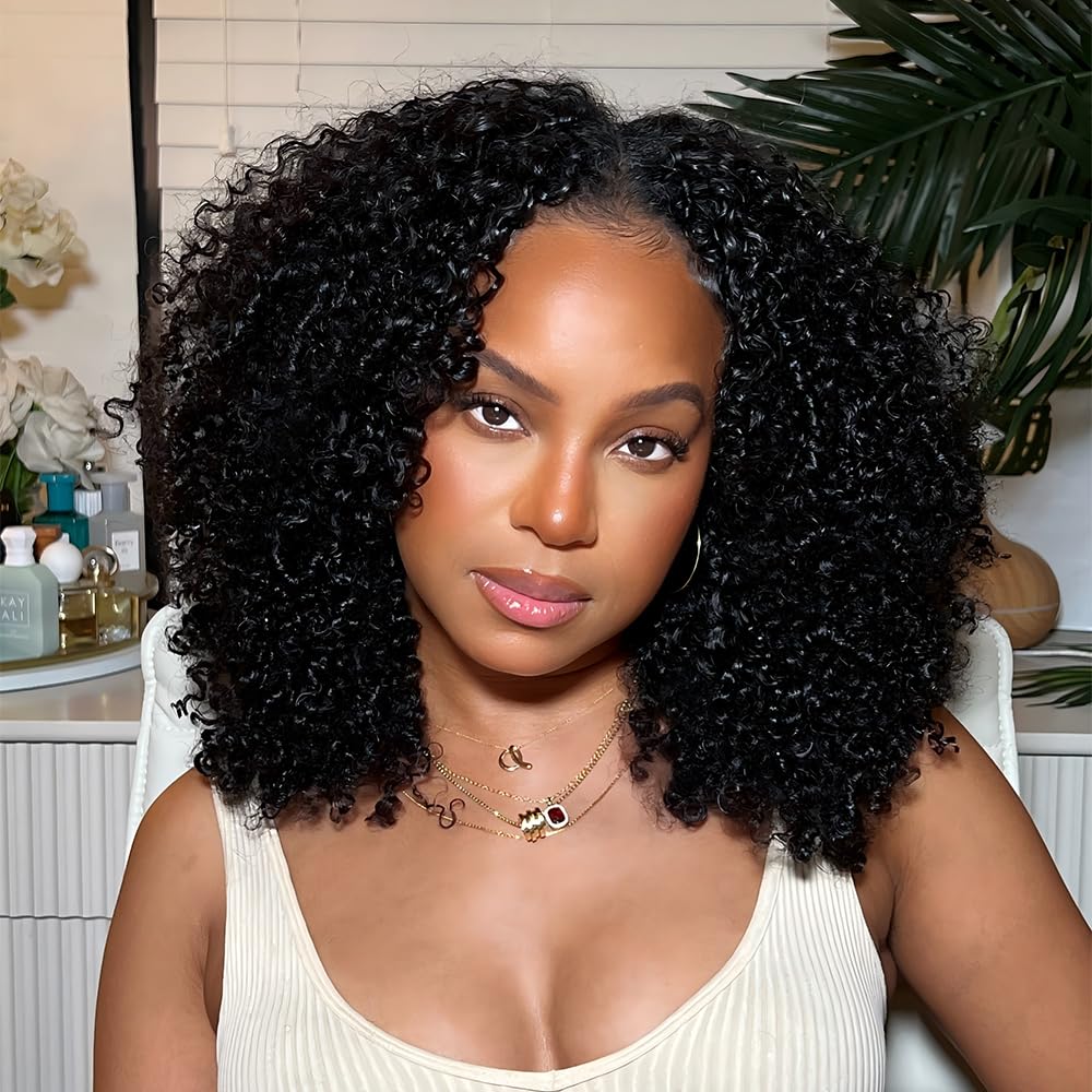 Amazon.com : Afro Kinky Curly Knotless Pre-Separated Crochet  display picture 3