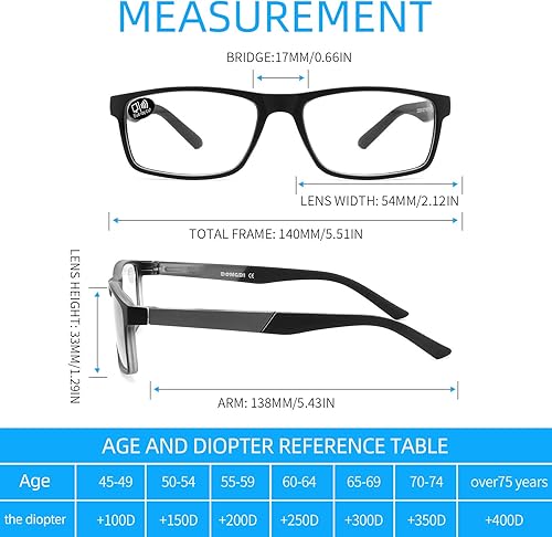 Miniatura 3 de DONGDI Photochromic - Gafas de lectura con bloqueo de luz azul, paquete de 3 lentes para lectura para computadora para mujeres y hombres, anteojos