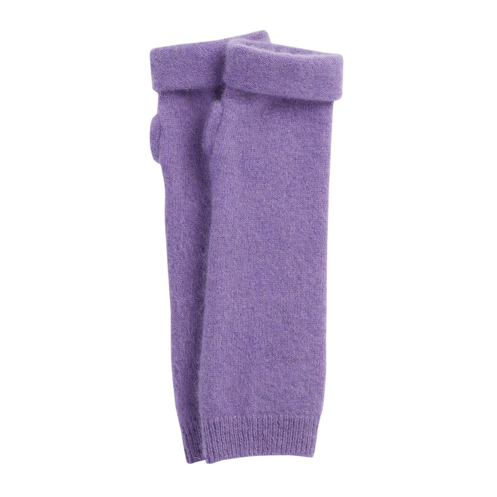 Turtle Doves 100% Recycled Cashmere Fingerless Gloves Heather