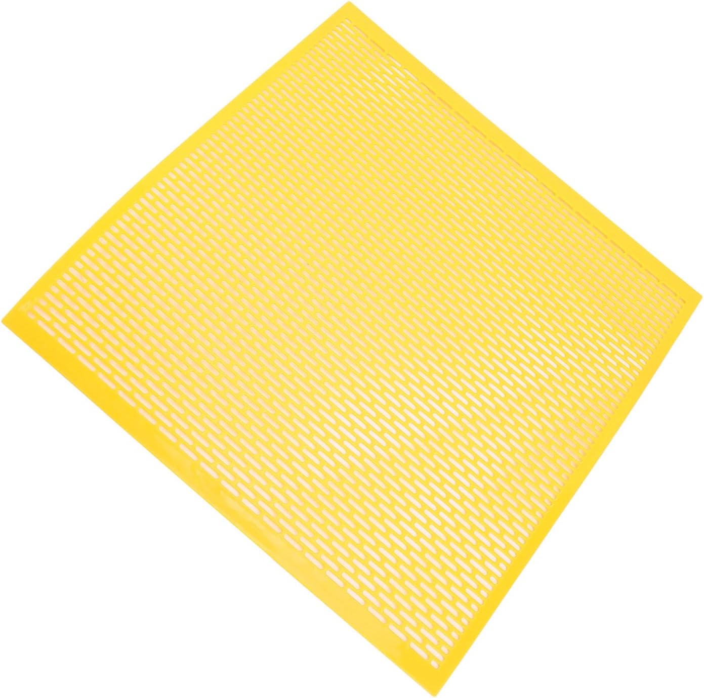 Fafeicy 12PCS Beekeeping Plastic Excluder, Round Edges to Protect Bee Wings, Premium Material for Temperature Control, with Breathable Design for Beekeepers (Yellow)