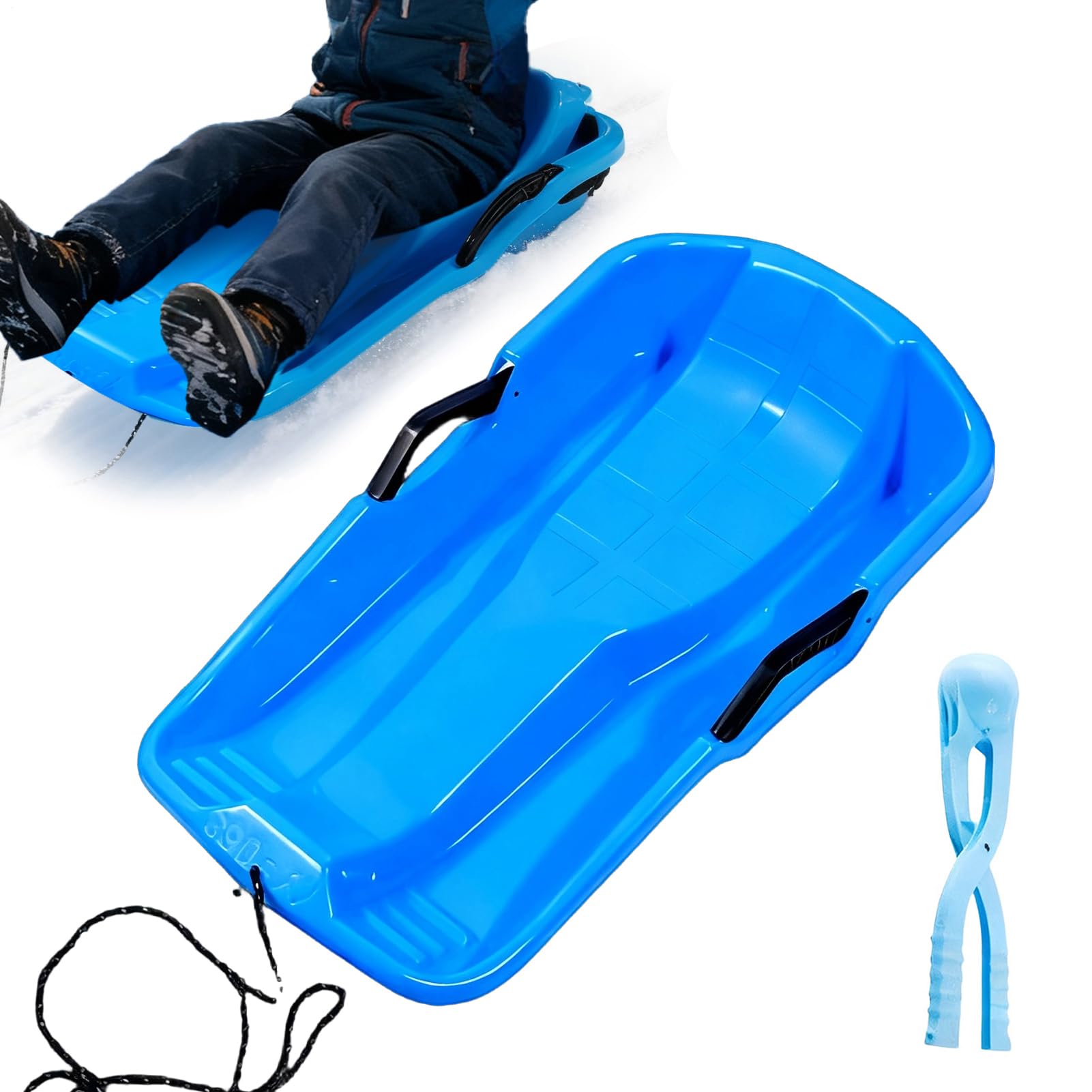 Trineos De Nieve para Niños Y Adultos - Equipo de Trineo Ligero,Disco para Niños Skiboard - para Playa Montañas Hielo Hierba Hombres Mujeres Niñas Jóvenes Adolescentes