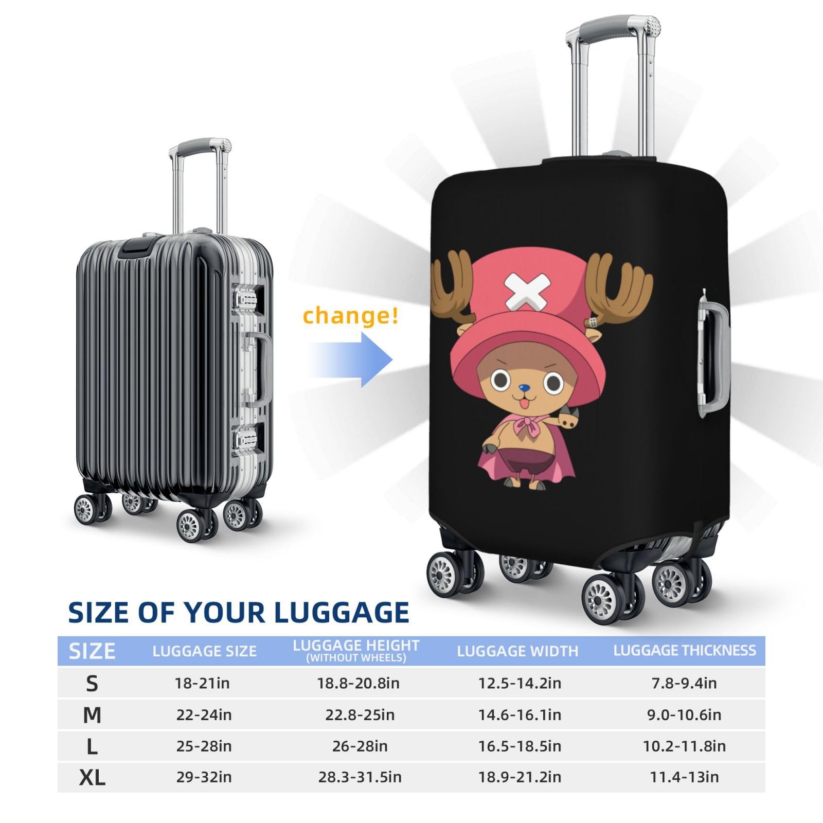 Amazon.co.jp: スーツケースカバー ワンピース ONE PIECE トニートニー