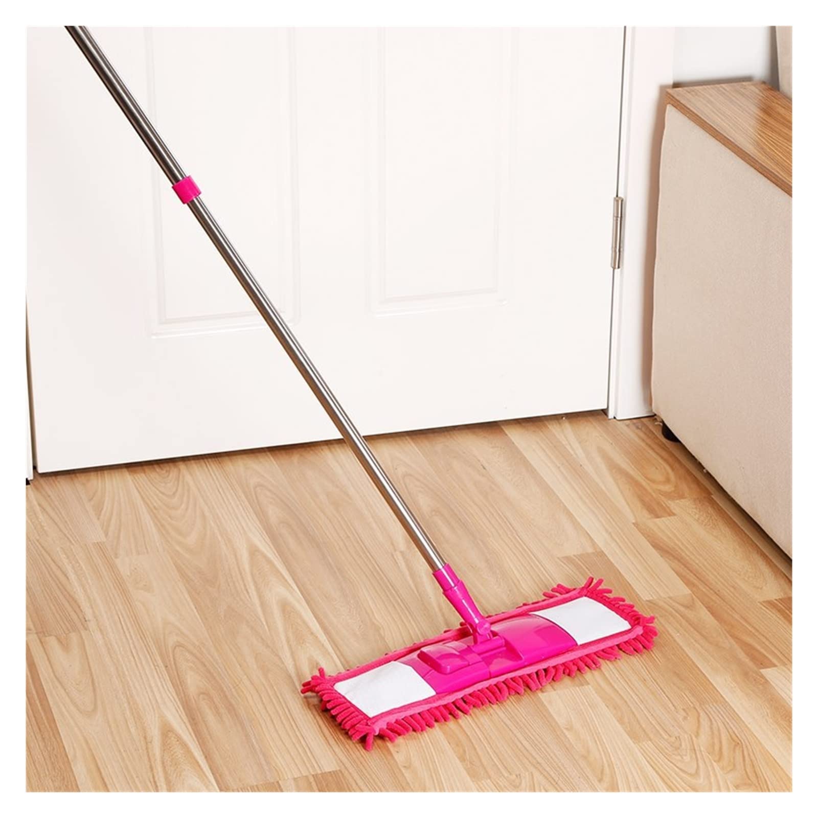 NYMFEA yaoqijie Spremere Mop Wash Pavimento Piatto Strumenti di Pulizia Pigro Aiuto Domestico for La Casa Ciniglia Pulire Accessori da Cucina Bagno Colore in Microfibra Lasting (Color : Red)