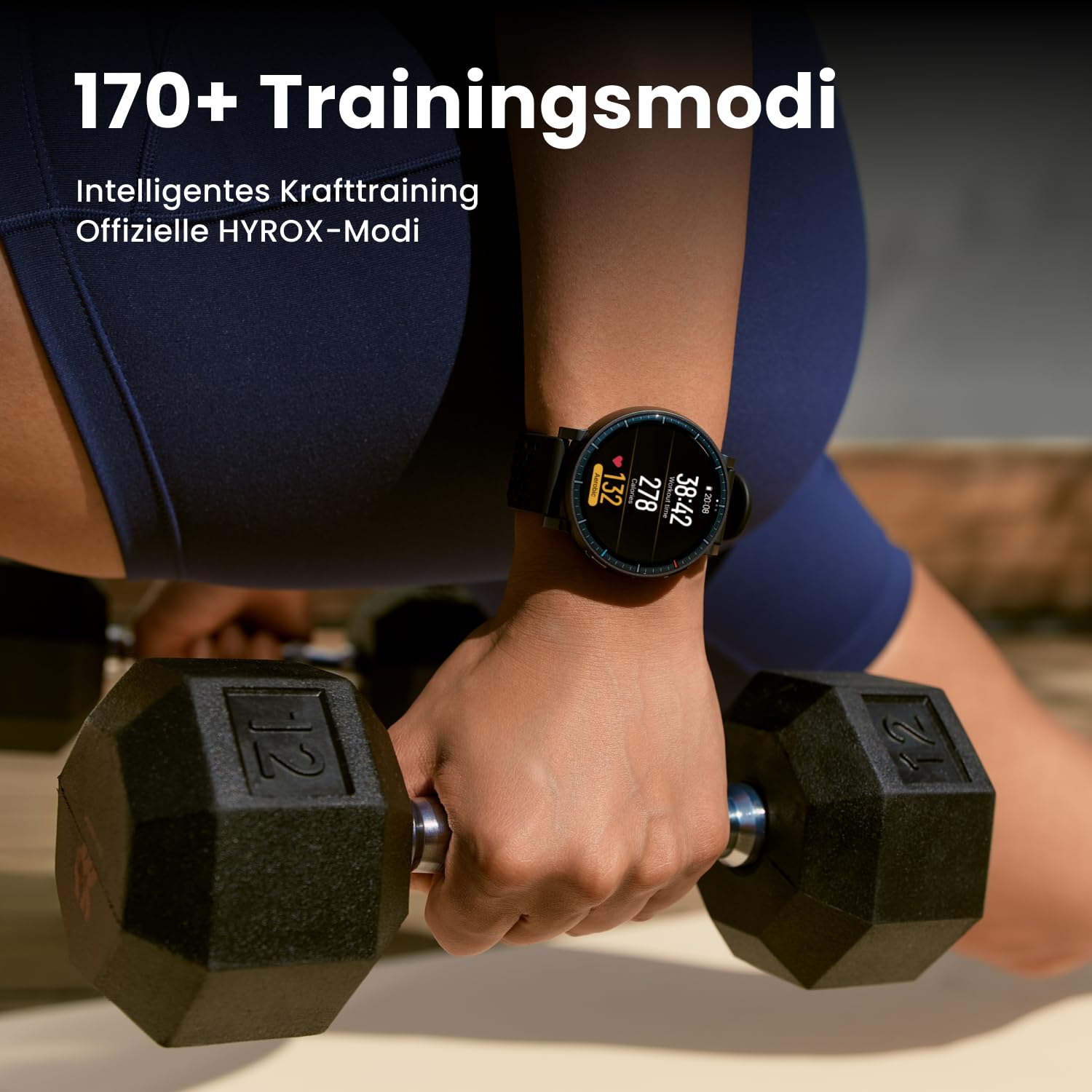 Amazfit Active Max 48mm Smartwatch 1,5" AMOLED-Display, 25 Tage Akku, Offline-Karten, NFC, GPS, 4GB Speicher, 170+ Sportmodi, 5 ATM Wasserschutz, Herzfrequenz- & Schlaftracking für Android & iPhone