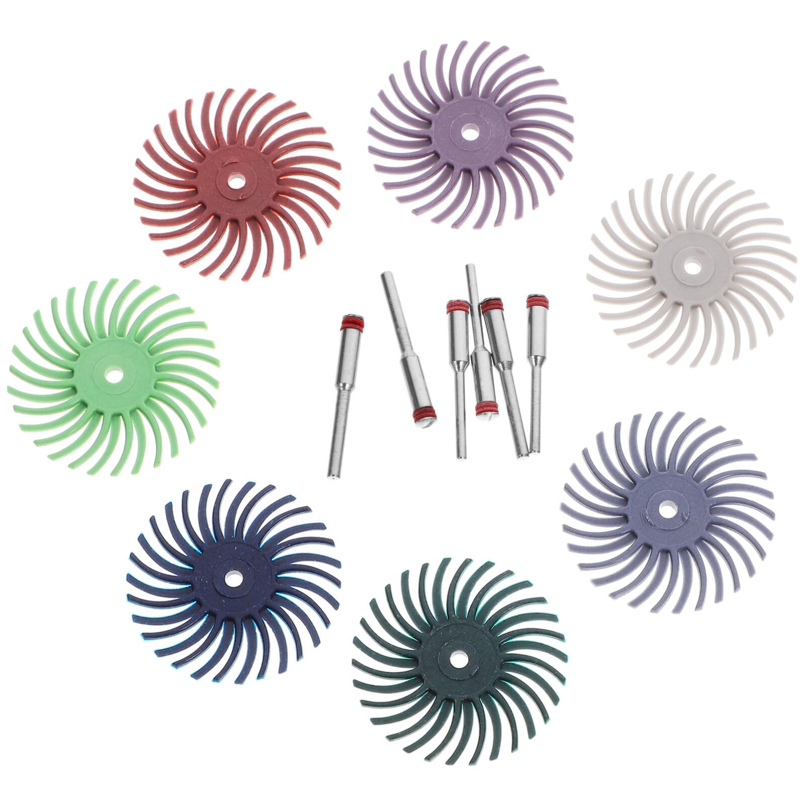 Disques abrasifs radiaux Healvian silicone et fer pour outils rotatifs de sculpture bois