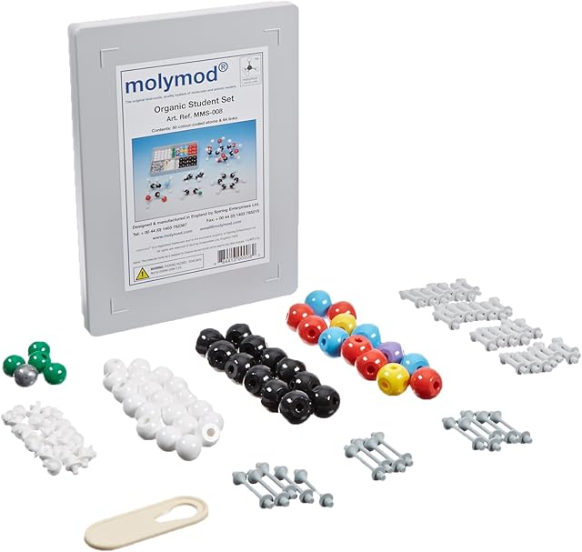 Molymod MMS-008 Organic Chemistry Molecular Model, Student Set (50 Atom Parts)