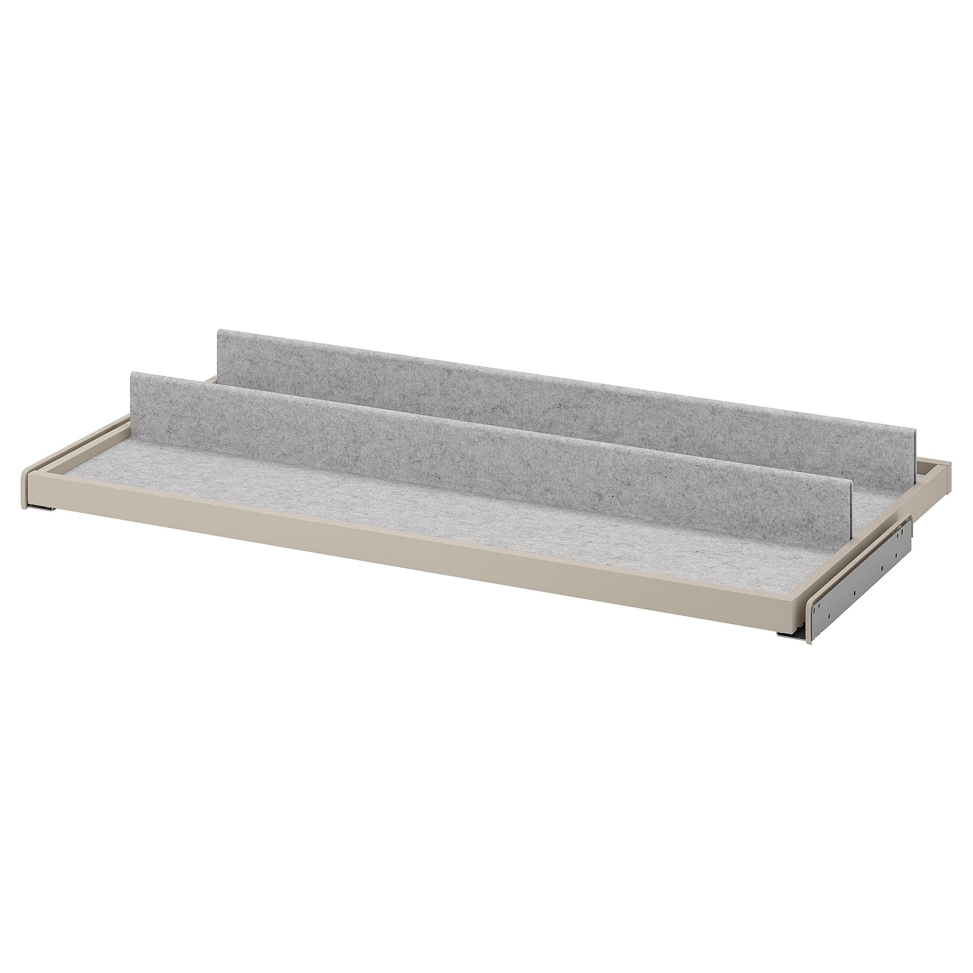 Plateau coulissant KOMPLEMENT 100 x 58 cm pour éviter les chaussures entassées