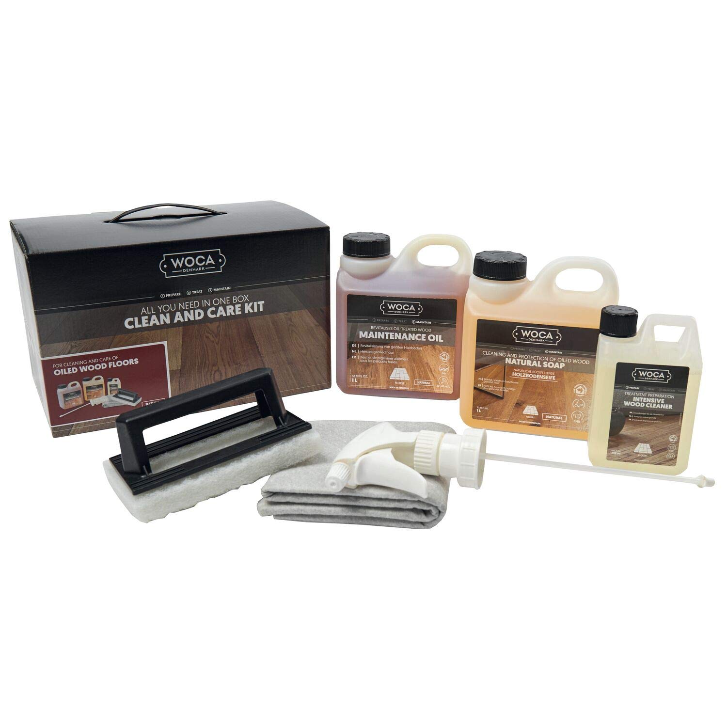 WOCA 699965SCH-N Natur Pflegebox mit Oil Care