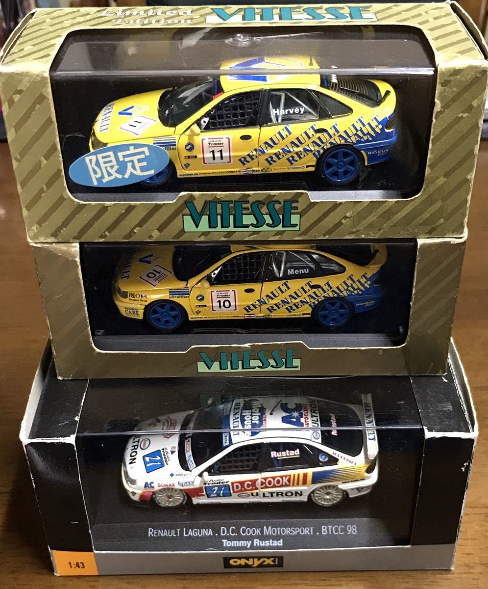 Amazon.co.jp: Vites Onyx 1/43 Renault Laguna BTCC Set of 3 VITESSE