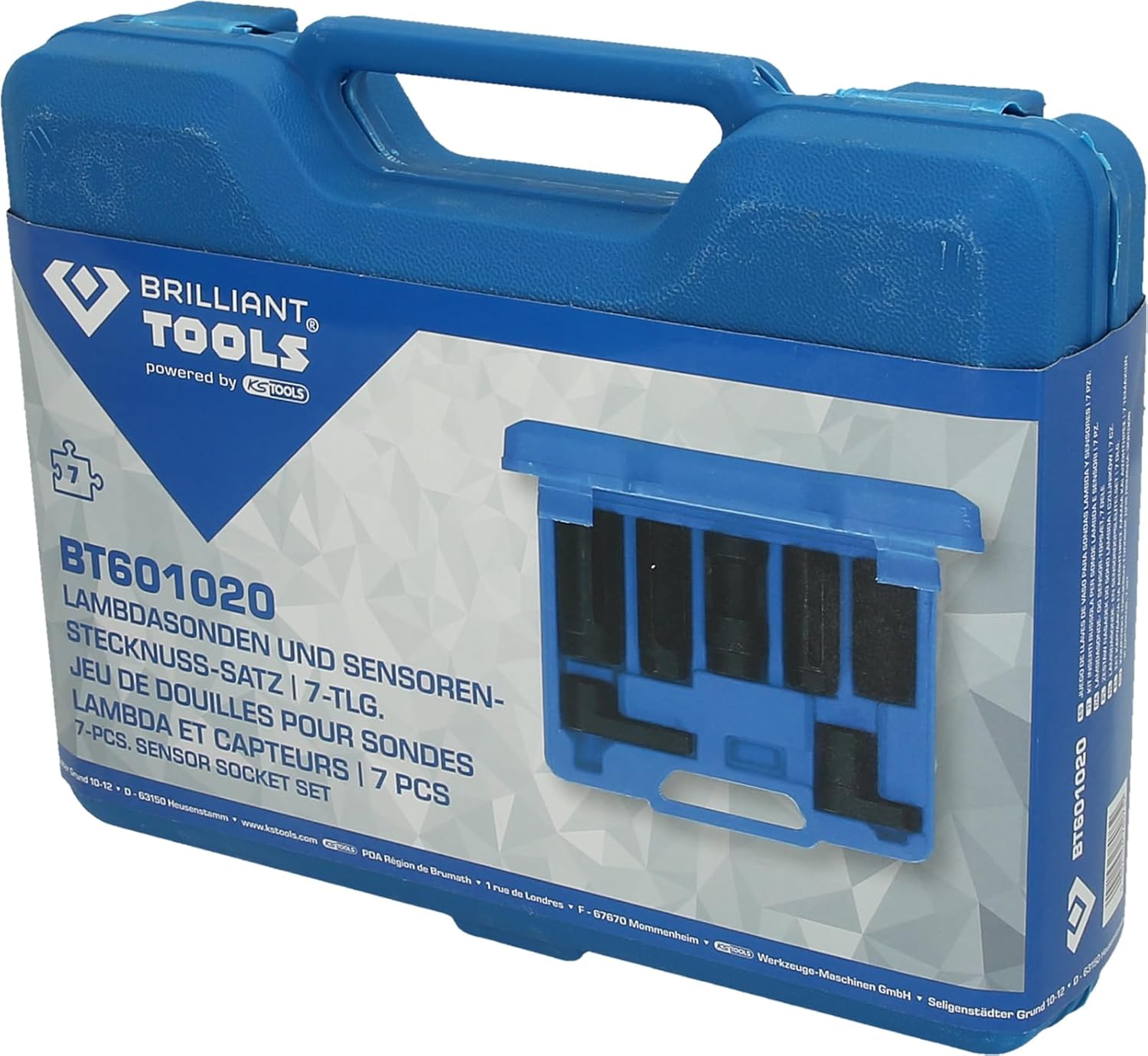 Brilliant Tools BT601020 7-Piece Set Lambda Probes and Sensor Socket Set