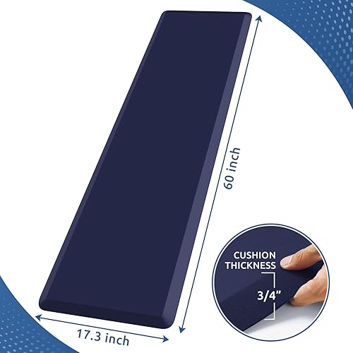 Miniatura 290 de KitchenClouds - Tapete antifatiga acolchado para cocina, impermeable, antideslizante, cómodo, para escritorio de pie, fregadero y oficina, 17.3 x 39