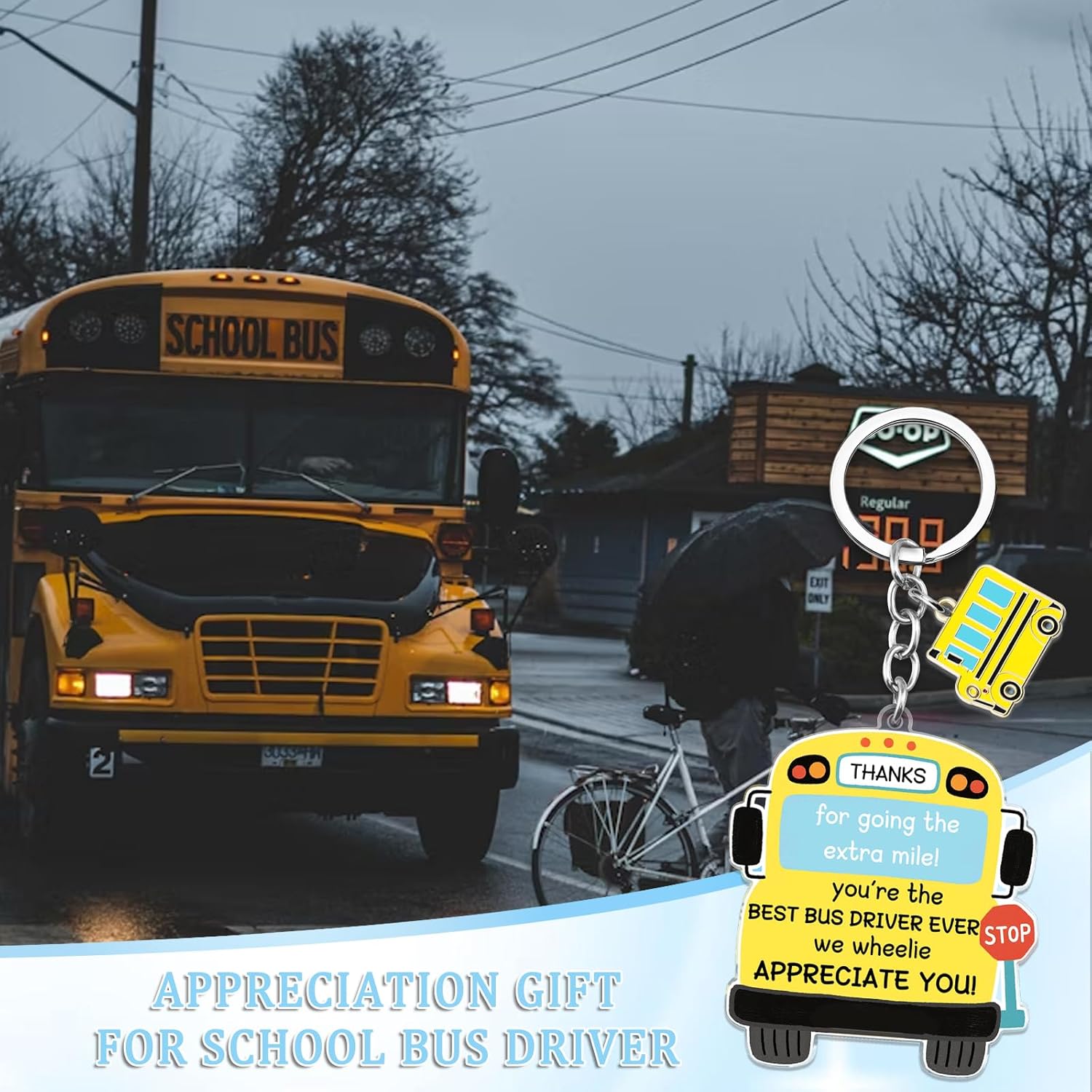 Bus Driver Appreciation Gifts Bus Driver Gifts For Men Women School Buses Keychain Thank You Gift For Drivers Christmas Birthday Thanksgiving Retirement Gift Back To School Present Ideas - Image 6