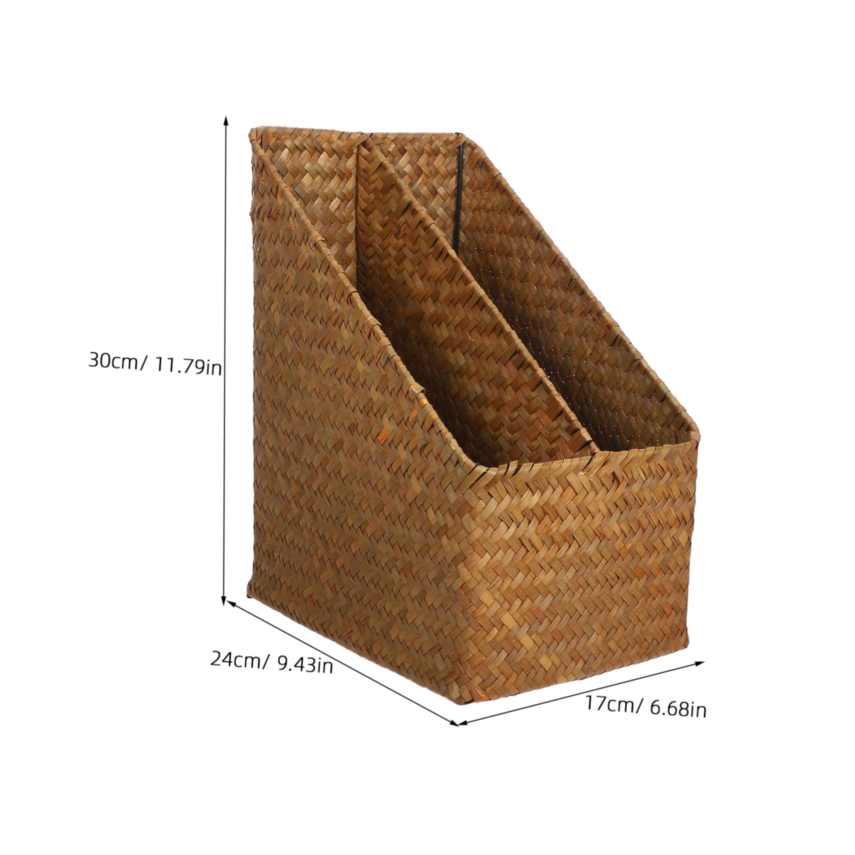 CHILDWEET Retro Style Paperboard File Holder for Efficient Storage of Documents Magazines and Books Versatile for Classroom Office