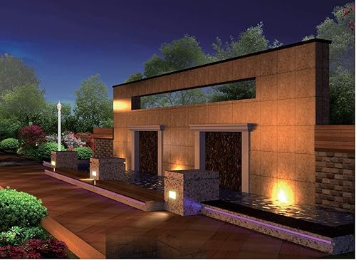 Miniatura 6 de LIT-PaTH Accesorio de iluminación LED para exteriores, farol de poste, 9.5 W, 800 lúmenes, luz blanca diurna de 5000 K, carcasa de aluminio más