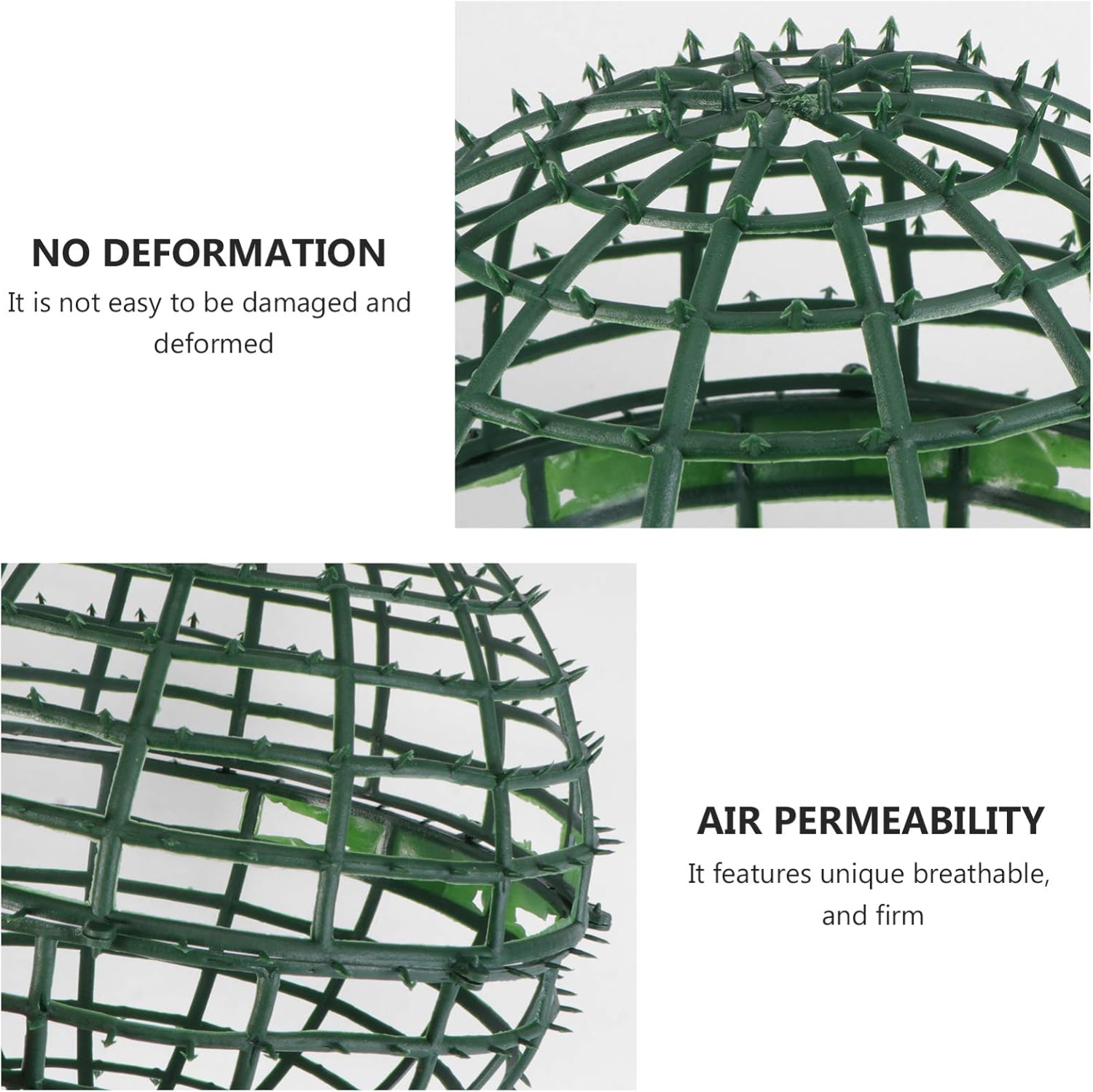 Cabilock 4Pcs Artificial Topiary Ball Frame Bouquet Floral Cage Floral Arrangements Holder Lifelike Fake Greenery Foliage Balls for Courtyard Garden Gate Balcony Decoration -