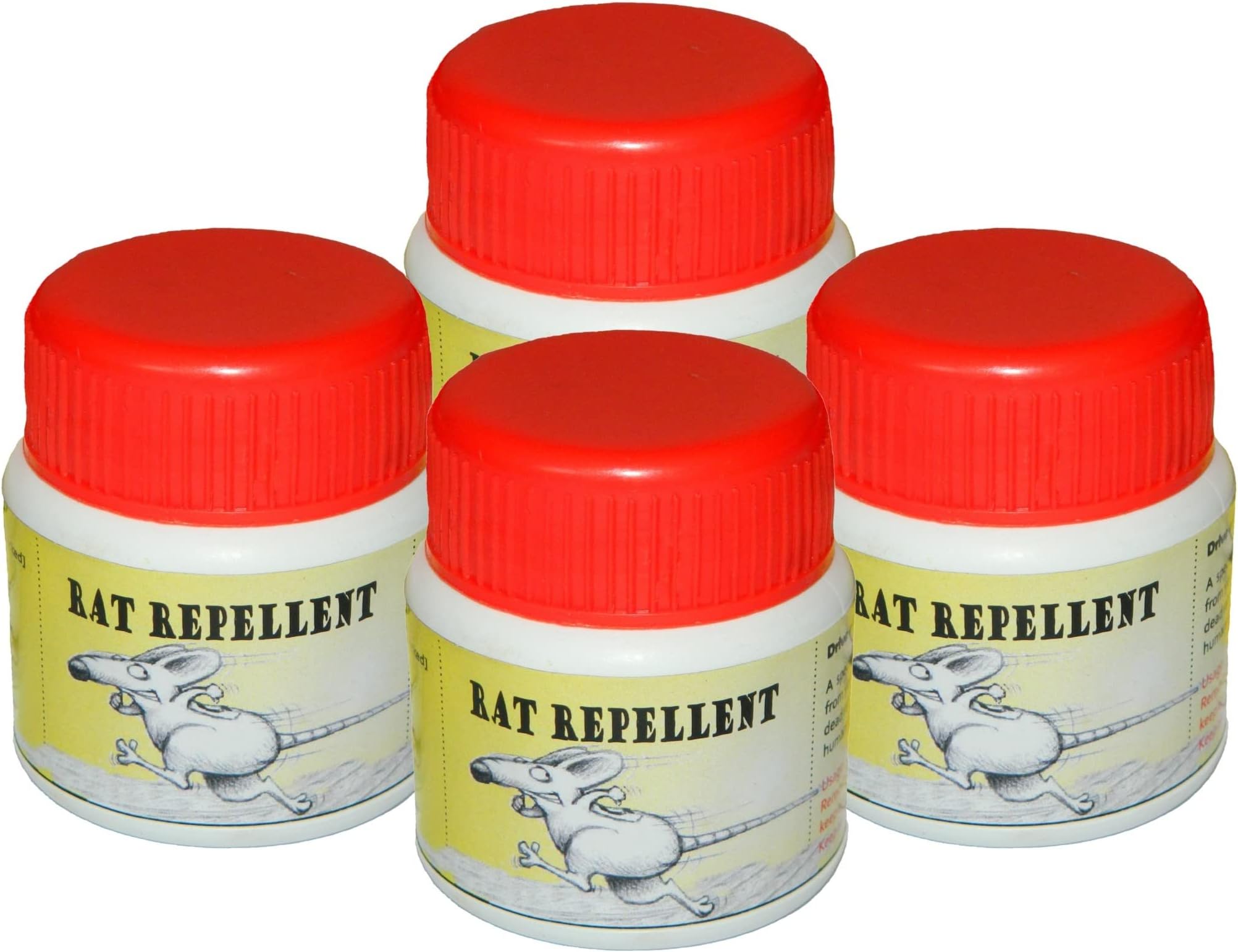 tuf-kote Organic Rat Rodent Repellent Cake, Non-Toxic, Non-Poisonous, Drive Away Rats Without Harming Them, Use for Cars Homes Garage, Effective and Long Lasting Upto 90 Days [Pack of 4],Tablet