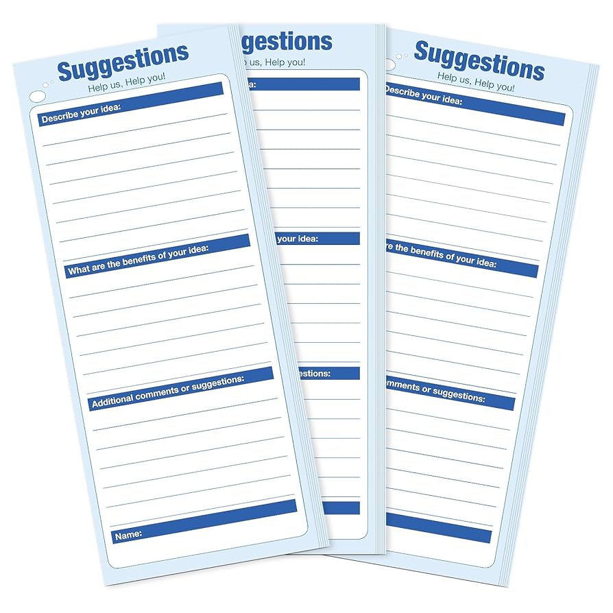 amazon-com-kyodoled-250-sheet-suggestion-cards-for-suggestion-drop-box-3-15-x-8-5-blank-suggestion-form-for-customer-feedback-comment-improvement-for-small-businesses-supplies-restaurants-church-office-products for Free Printable Comment Card Template Amazon.com : KYODOLED 250-Sheet Suggestion Cards for Suggestion Drop Box, 3.15” x 8.5” Blank Suggestion Form for Customer Feedback, Comment, Improvement for Small Businesses Supplies, Restaurants, Church : Office Products for Free Printable Comment Card Template