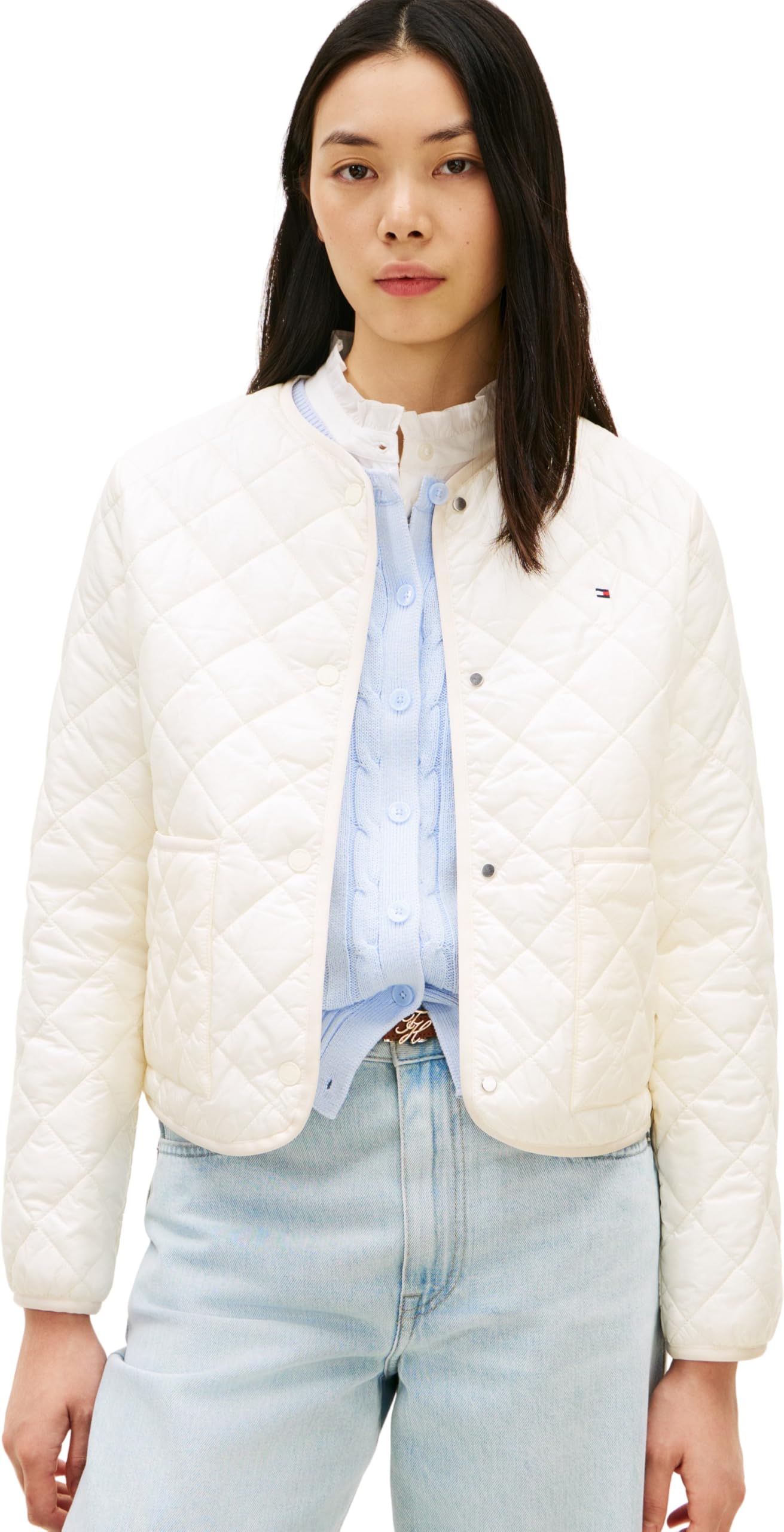 Tommy Hilfiger Veste Matelassée Femme Padded Quilted Déperlante