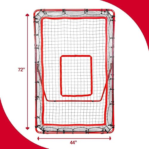 Miniatura 2 de Red de paso trasero fácil de configurar con ángulos ajustables para Pop Fly, unidades de línea y juegos de tierra, béisbolsóftbol, amplifica las