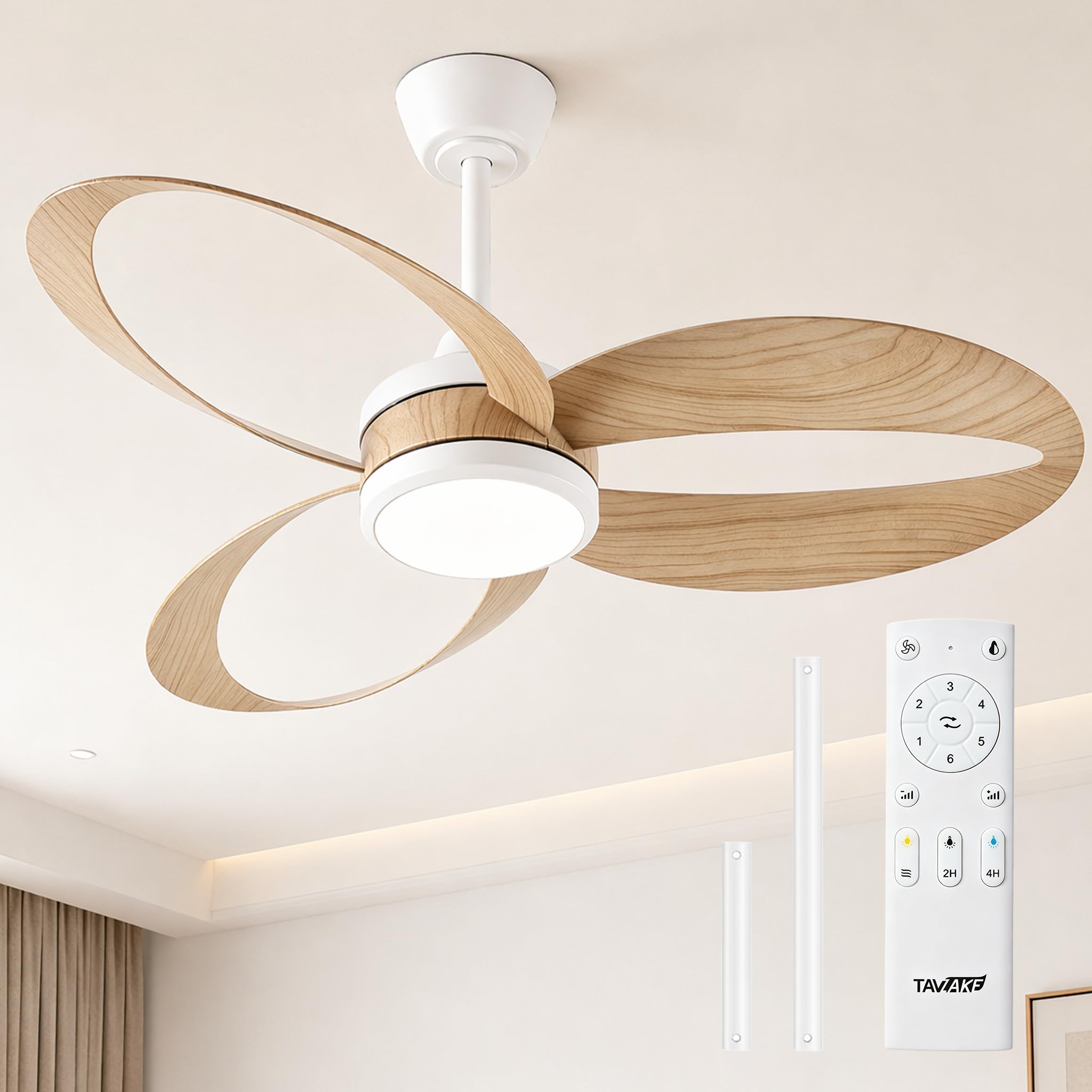 Photo 1 of TAVZAKE 42-Inch Modern Ceiling Fan with Light