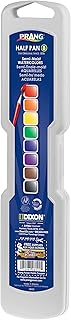 Prang Professional Watercolors, 8 Assorted Colors, Rectangular PAN Palette Tray