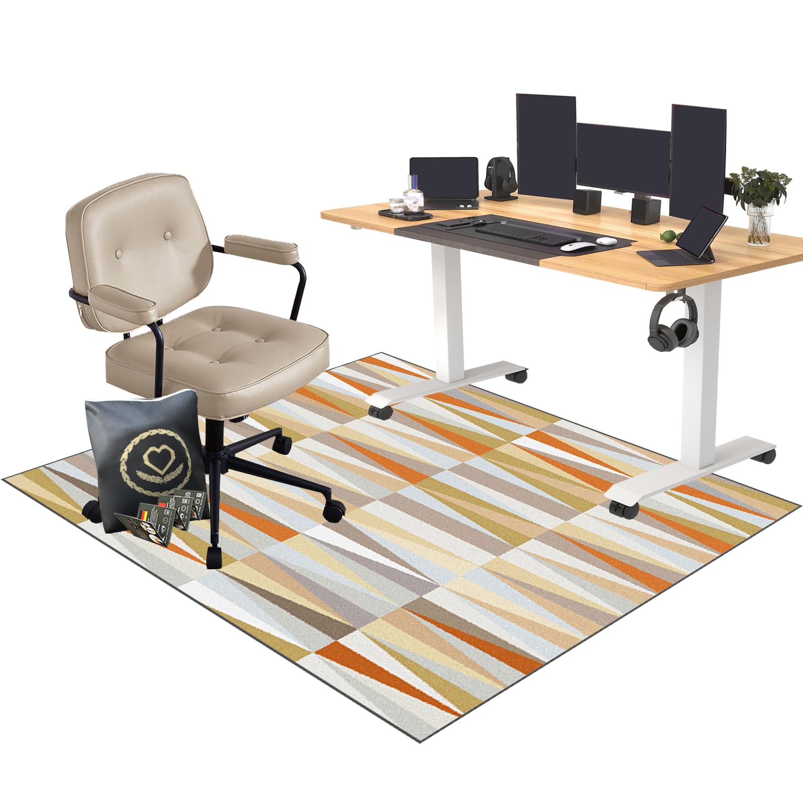 Alfombra Silla Ruedas Gaming Oficina, Alfombra Silla Escritorio, Gaming Protector de Suelo, Oficina Escritorio Gamer Alfombrilla, Alfombras para Sillas, Alfombra Suelo Gaming 200 x 300 cm