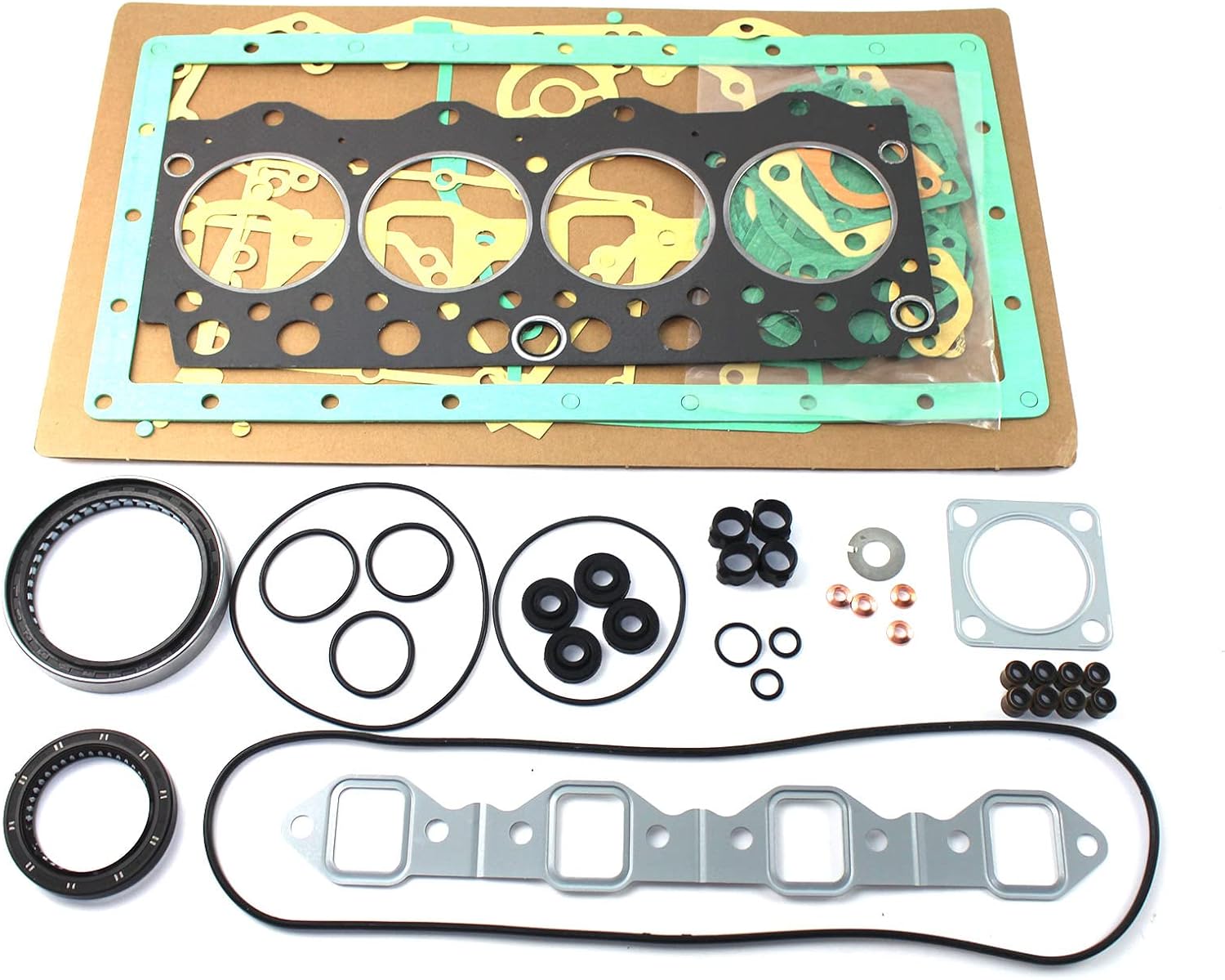 B3.3 QSB3.3 Engine Full Gasket Kit Compatible with Cummins B3.3 QSB3.3 4B3.3 4BT3.3 Engine for Doosan D20S D25S3 D30S Forklift for Excavator XD65-8 Aftermarket Parts