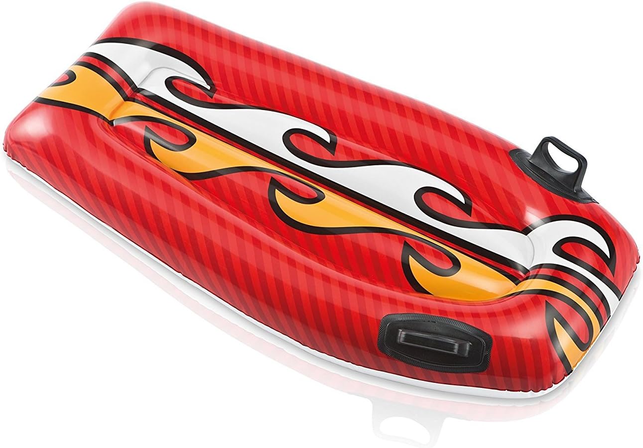 Joy Rider Surf and Slide Pool Floats Set, Inflatable Board Style Swim Pool Float for 6+ Years Kids and Children(44In X 24.5In) - Assorted Colours