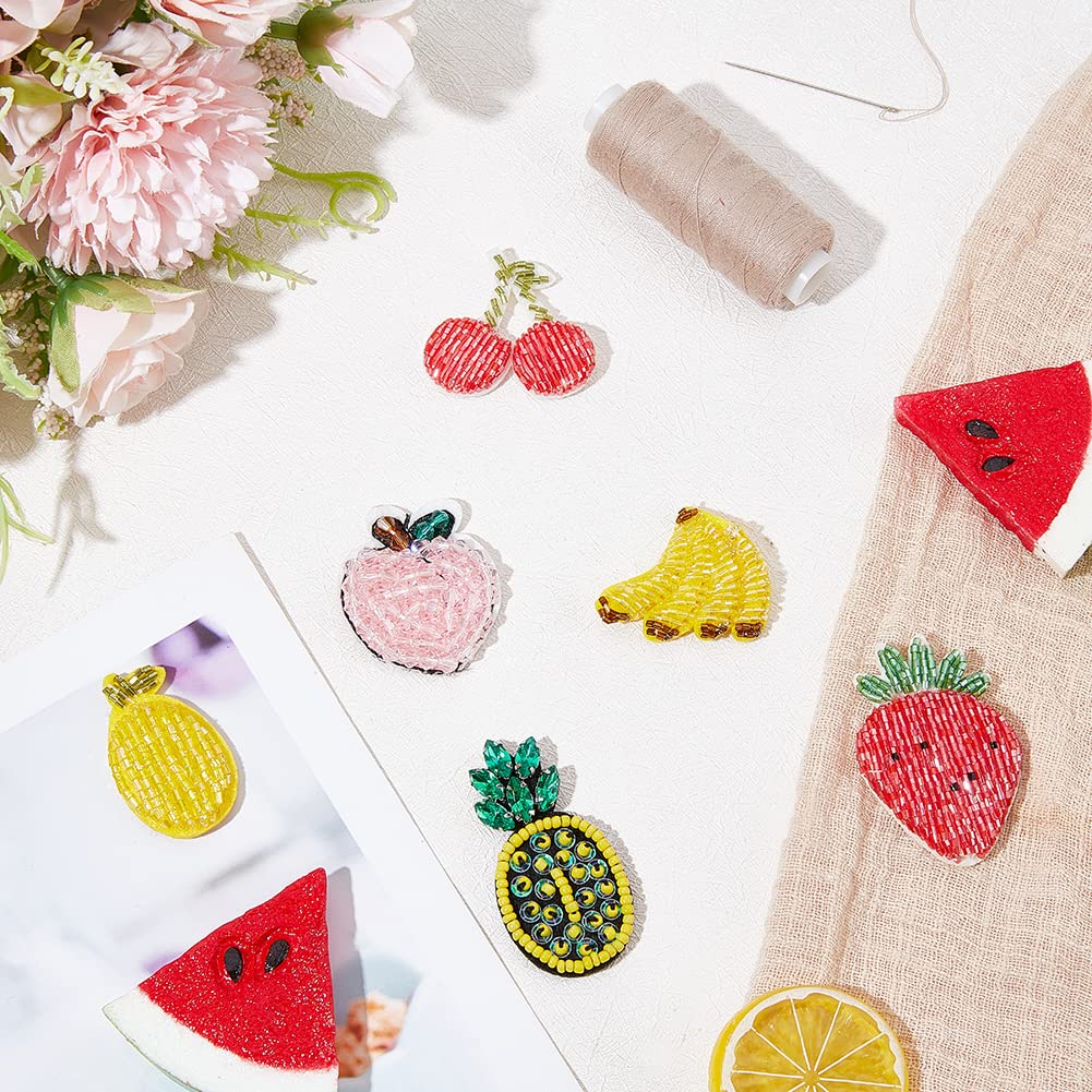 Amazon.com: FINGERINSPIRE 6PCS Fruit Beaded Sew on Patches 6 Style Cherry  Pineapple Banana Mango Strawberry Cloth Appliques Patches Handmade Beaded  Appliques for Clothes, Dress, Hat, Jeans, DIY Decoration : Arts, Crafts &