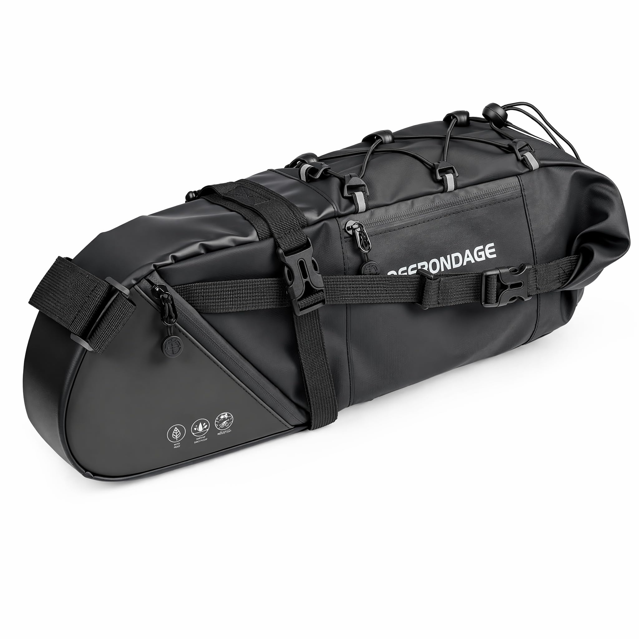 Voxlara 12 L Borsa da Sella per Bicicletta, 100% Impermeabile | Borsa Sottosella Borse Bici per Bici da Corsa e MTB Riflettent Portaoggetti da Sella Leggero Per Ciclismo Bike Bag