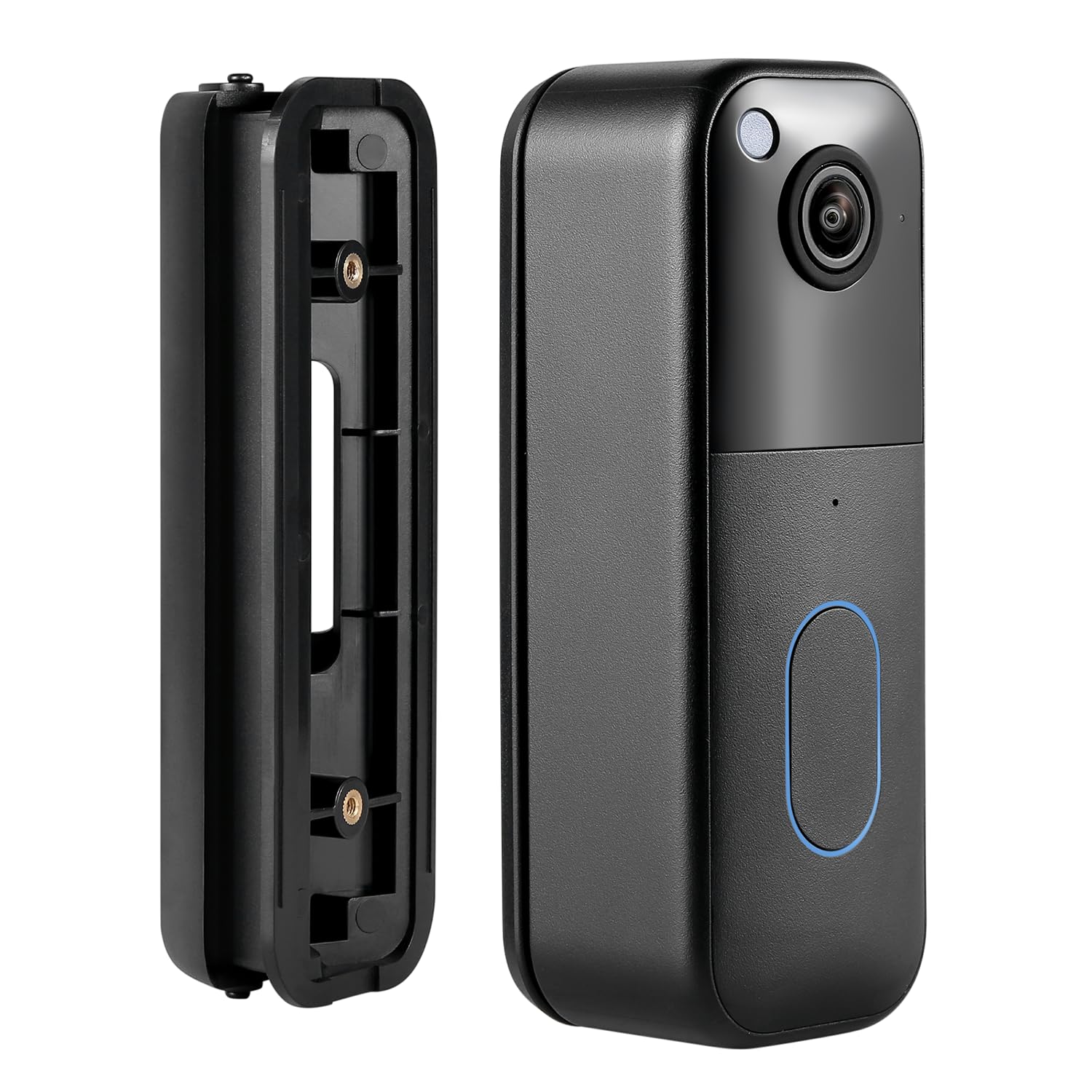 - Horizontal Adjustable Angle Mount & Wall Plate Compatible with Blink Video Doorbell (1st Gen & 2nd Gen) - 35° to 55° Adjustable Wedge Mount for Blink Doorbell Camera (Black)