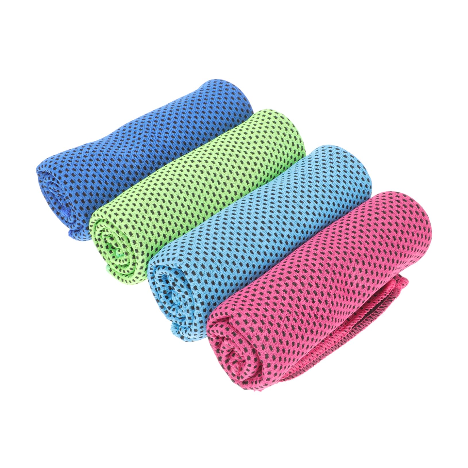Toddmomy 4pcs Cooling Towels Microfiber Sports Yoga Golf Workout Towels Breathable Summer Cooling
