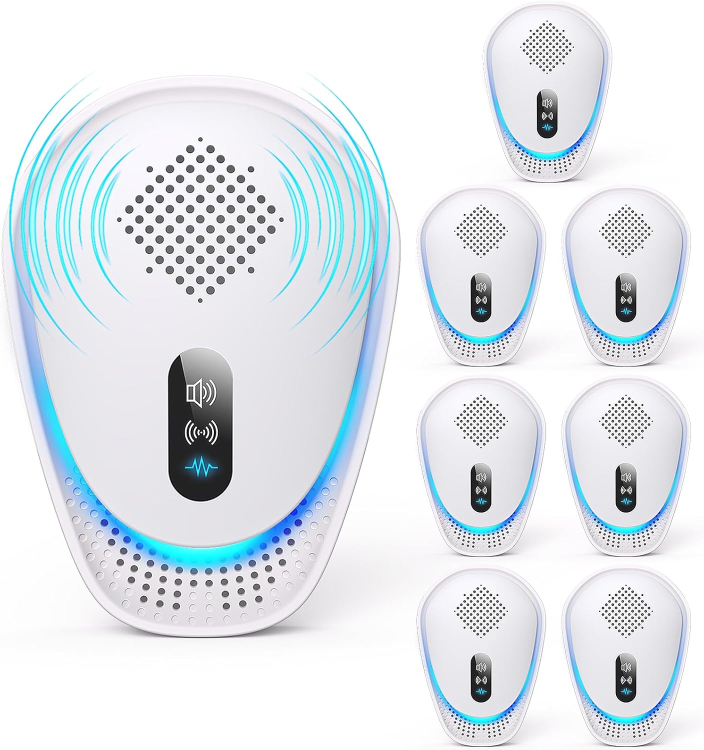 2026 Fooxem Upgraded Ultrasonic Pest Repellent 7 Packs, Mouse Traps Repellent Plug in, 3 Modes, Pest Control, for Mouse, Rodent, Roach, Bugs, Mice, Spider, Ant, Mosquito, Indoor Repeller for Home