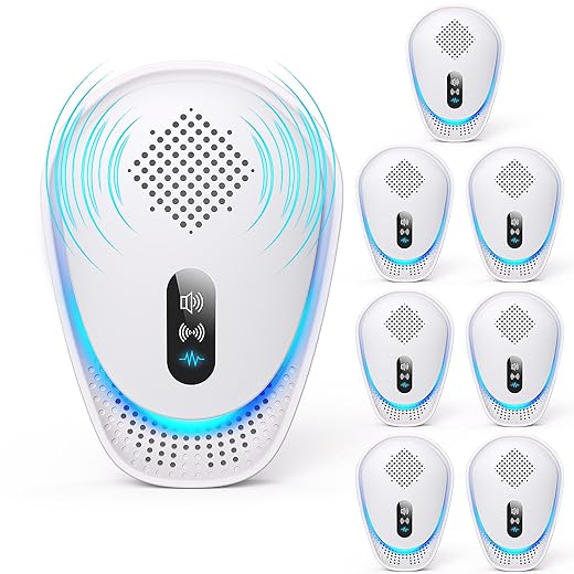 2026 Fooxem Upgraded Ultrasonic Pest Repellent 7 Packs, Mouse Traps Repellent Plug in, 3 Modes, Pest Control, for Mouse, Rodent, Roach, Bugs, Mice, Spider, Ant, Mosquito, Indoor Repeller for Home