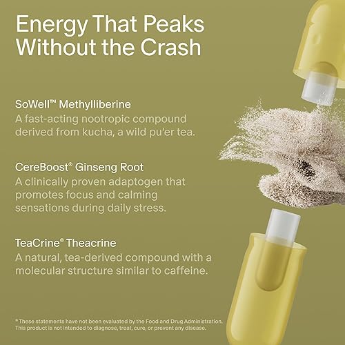 Miniatura 5 de Seed AM-02 Energy + Focus - Suplemento nootrópico diario para mujeres y hombres - Energía sostenida y de acción rápida durante hasta 6 horas -