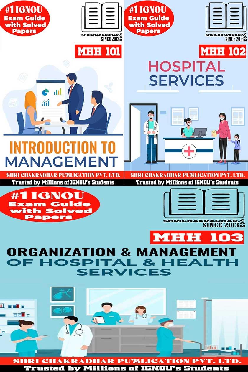 IGNOU PGDHHM Study Materials & Books Combo (MHH 101 MHH 102 MHH 103)