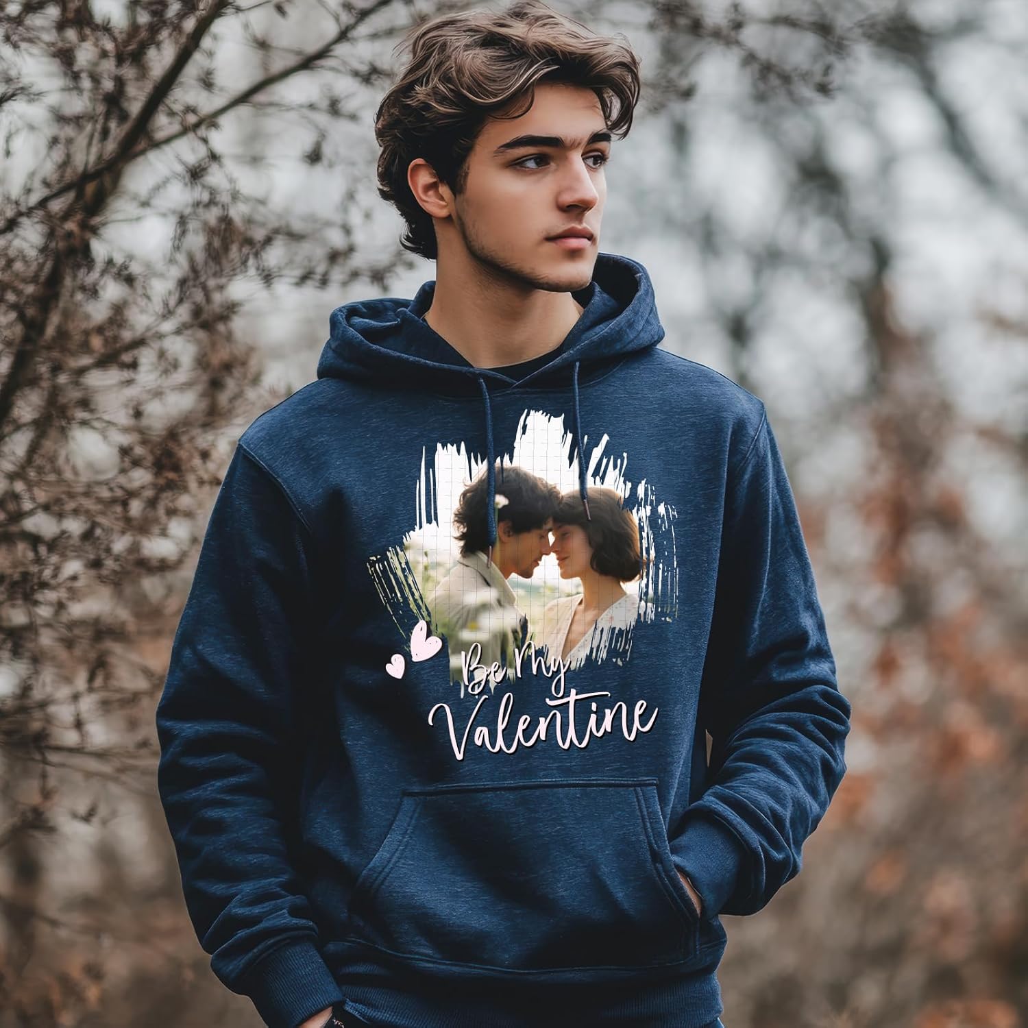 Custom Hoodie - Personalized Pullover Hooded Sweatshirt with Your Design/Text - Unisex Adult Cotton Hoodie - Image 2