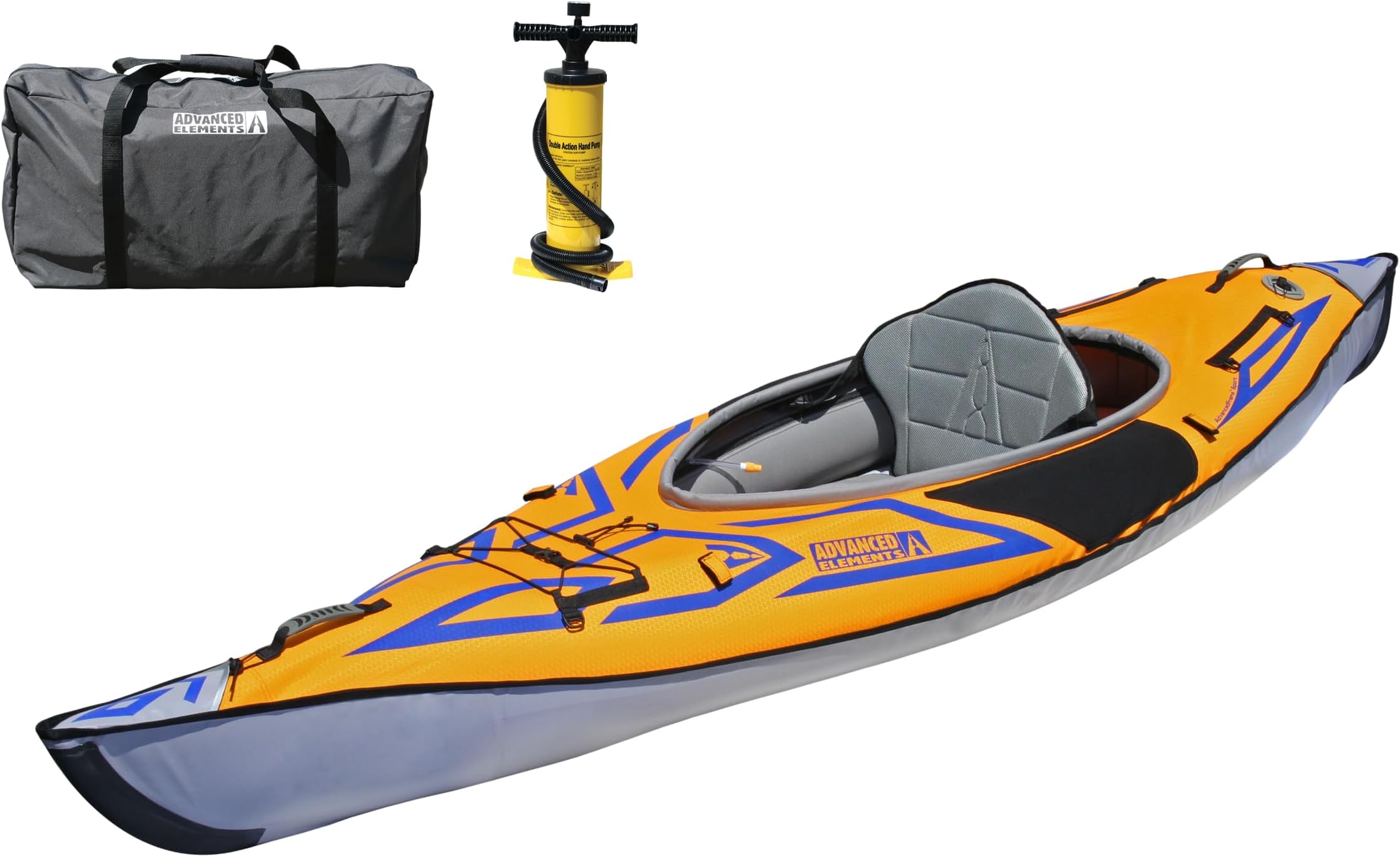 AdvancedFrame Sport Inflatable Kayak - Lightweight Day Touring Kayak with Bag and Pump