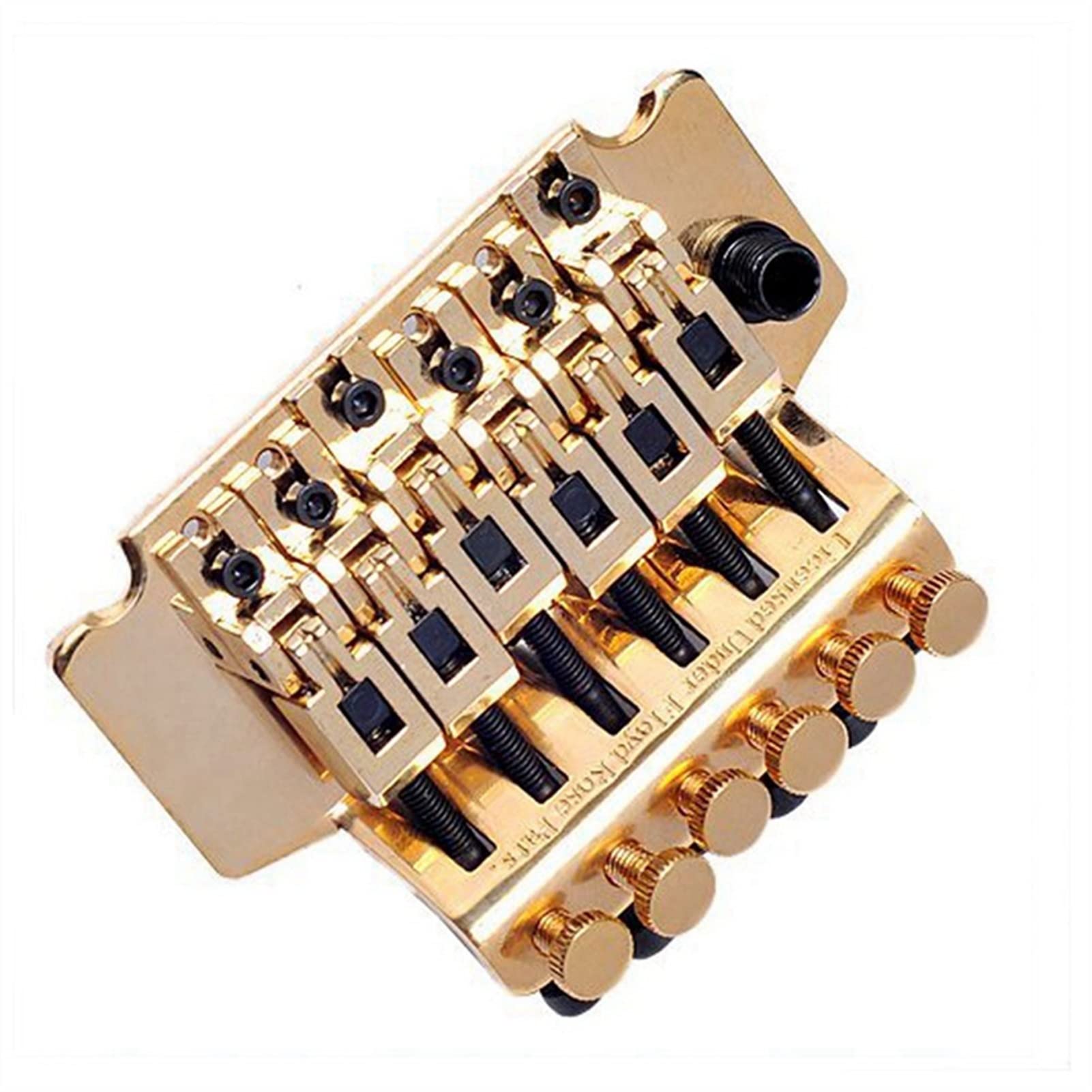 FLFL 1 Pacchetto Sistema di Parti del Ponte Tremolo per Chitarra in Oro con Strumenti di Riparazione per Chitarra 20 Pezzi Strumento per Chitarra Sistema Ponte Chitarra