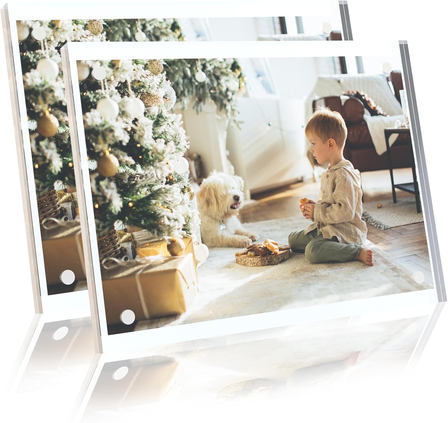 Acrylic Picture Frames, 4×6 Inch Photo Frame 2 Pack, Clear