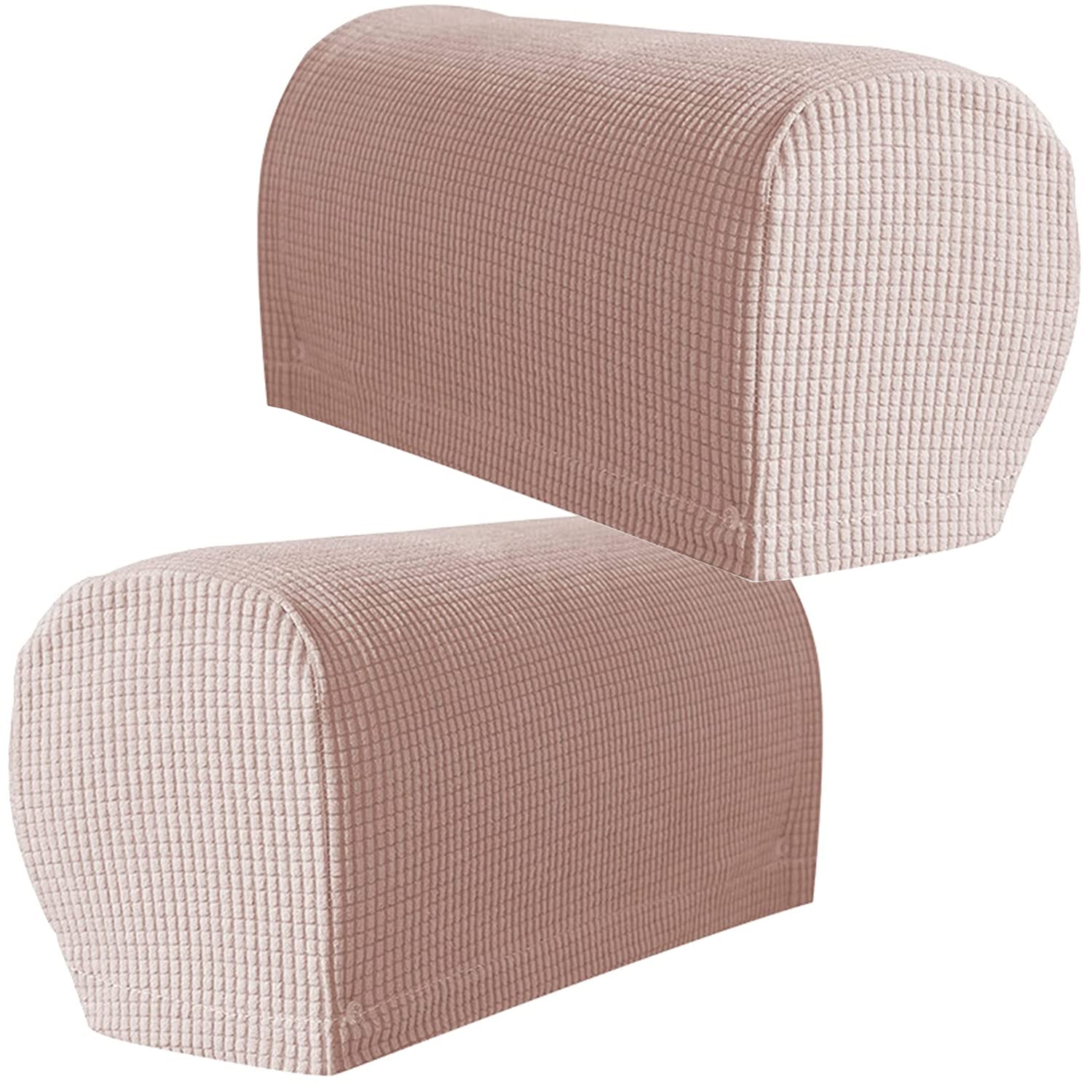 Xiehuza Camel Arm Rest Covers, Stretch Armchair Couch Armrest Chair Covers For Furniture Protector, Anti-Slip Sofa Chair Arm Caps Spandex Polyester Slipcovers, Set Of 2 (Camel)