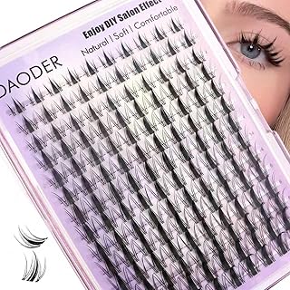 DAODER Racimos de pestañas de manga con púas,...