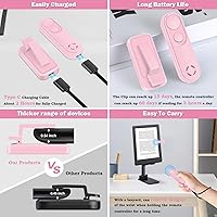 Vista 8 de LANGREE Remote Page Turner for Kindle Paperwhite Oasis Kobo eReaders, Kindle Accessories, Page Turner Clicker for ipad Tablets Phone Reading Novels