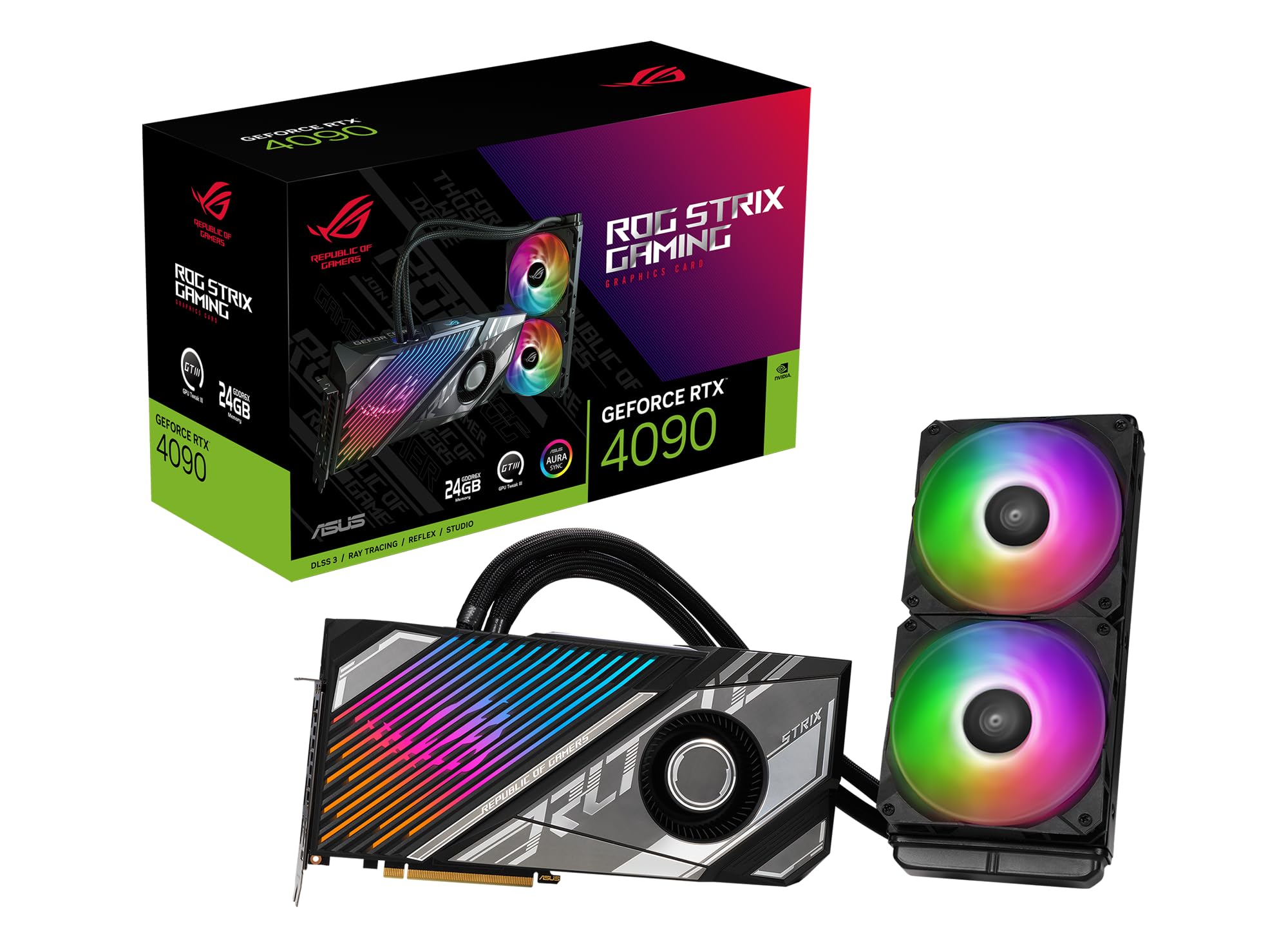 Asus ROG Strix LC GeForce RTX 4090B GDDR6X Gaming Grafikkarte mit Wasserkühlung (Nvidia GeForce RTX4090 DLSS3