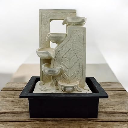 KRN Tranquil Serenity: Tabletop Water Fountain for Home - Ideal Decorative Gift (Tabletop Fountain-W-3)