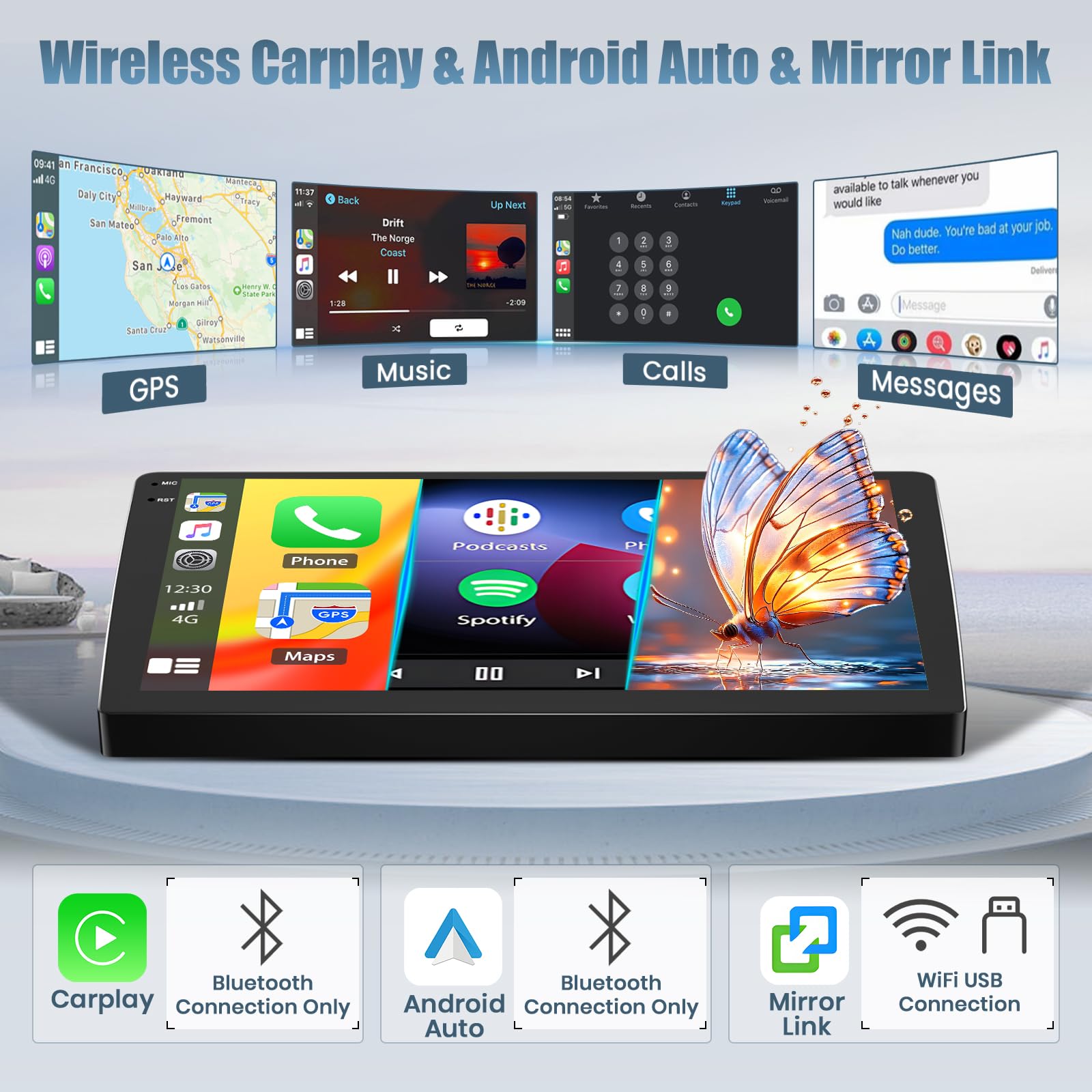 Roinvou 4G+64G Android 15 Autoradio pour Citroen Berlingo & Peugeot Partner 2015-2018 sans Fil Carplay Android Auto, 9'' Incell Écran Tactile Radio GPS Bluetooth FM RDS WiFi EQ SWC Caméra de Recul